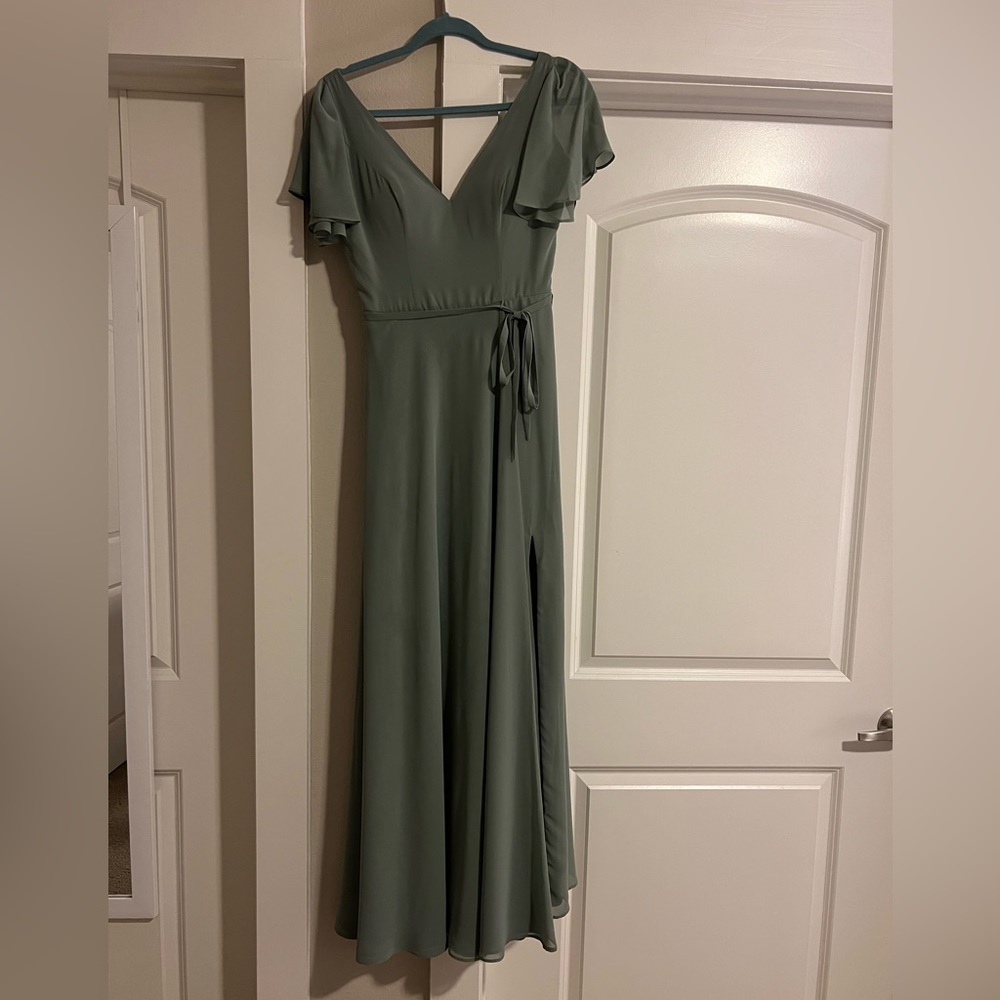 Bridesmaids dress- size 4, from Dear Cleo website, color: green